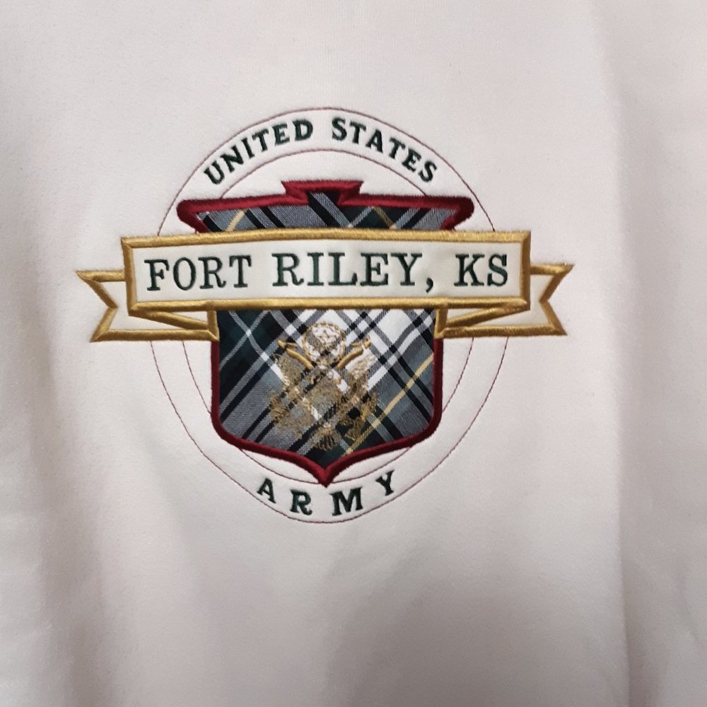MENS HEAVYWEIGHT SWEATSHIRT Size XL FT RILEY Army